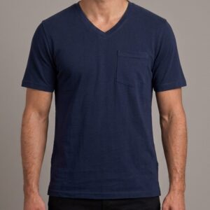30/1 Suprem Lacivert V Yaka T-Shirt