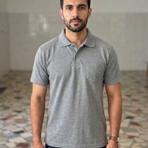 Lacost Pike Örme Polo Yaka T-shirt Gri
