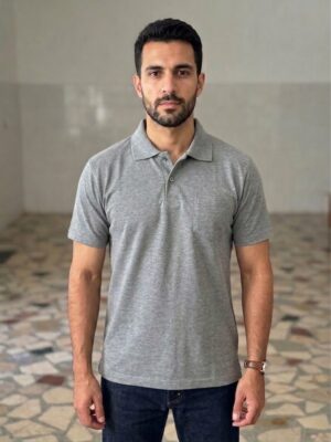 Polo Yaka T-shirt Gri